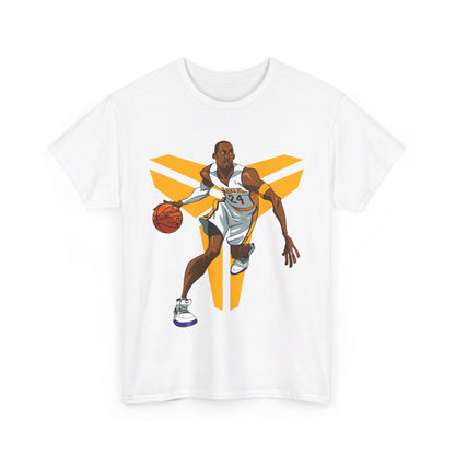 Kobe Bryant Logo Dribble Unisex Heavy Cotton Tee