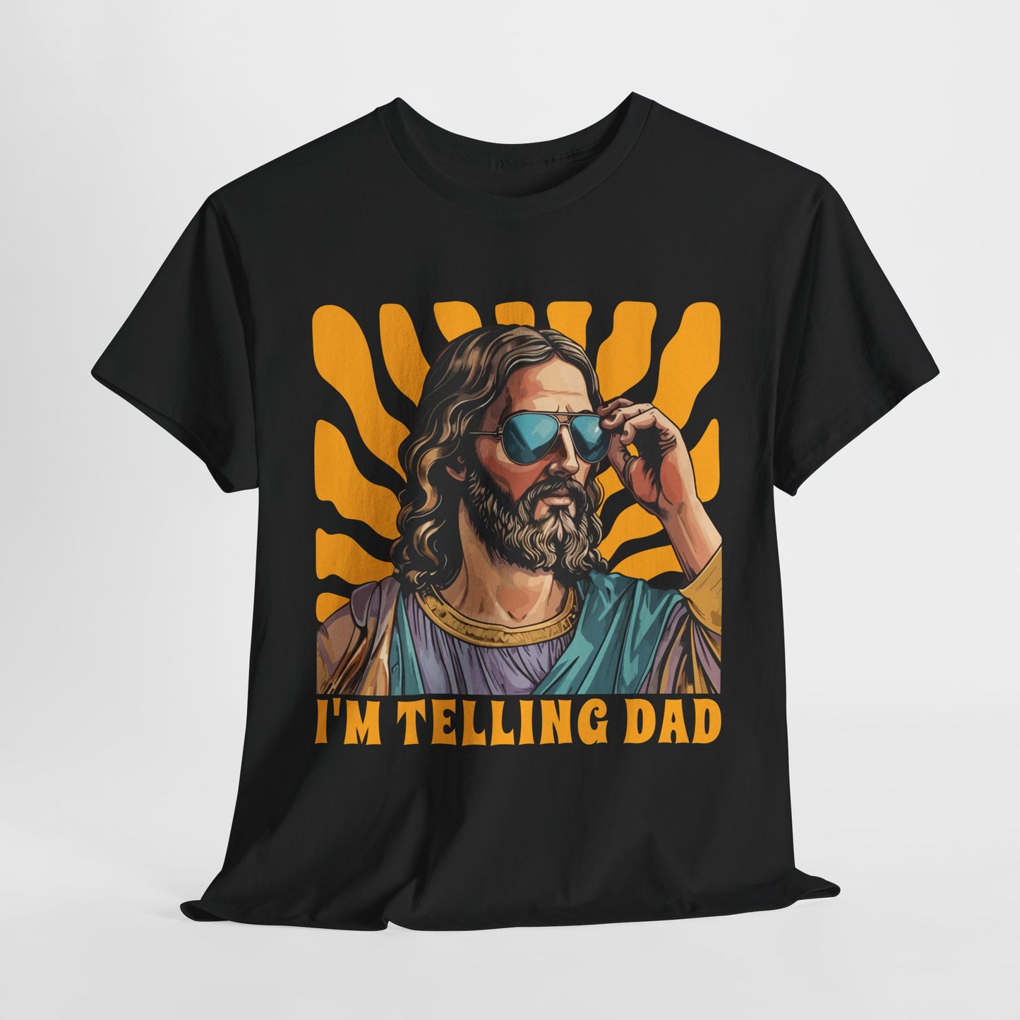 Jesus Dad Joke Unisex Heavy Cotton Tee, Funny T-Shirt for Dads, Gift for Father's Day, Dad Humor Shirt, Cool Graphic Tee