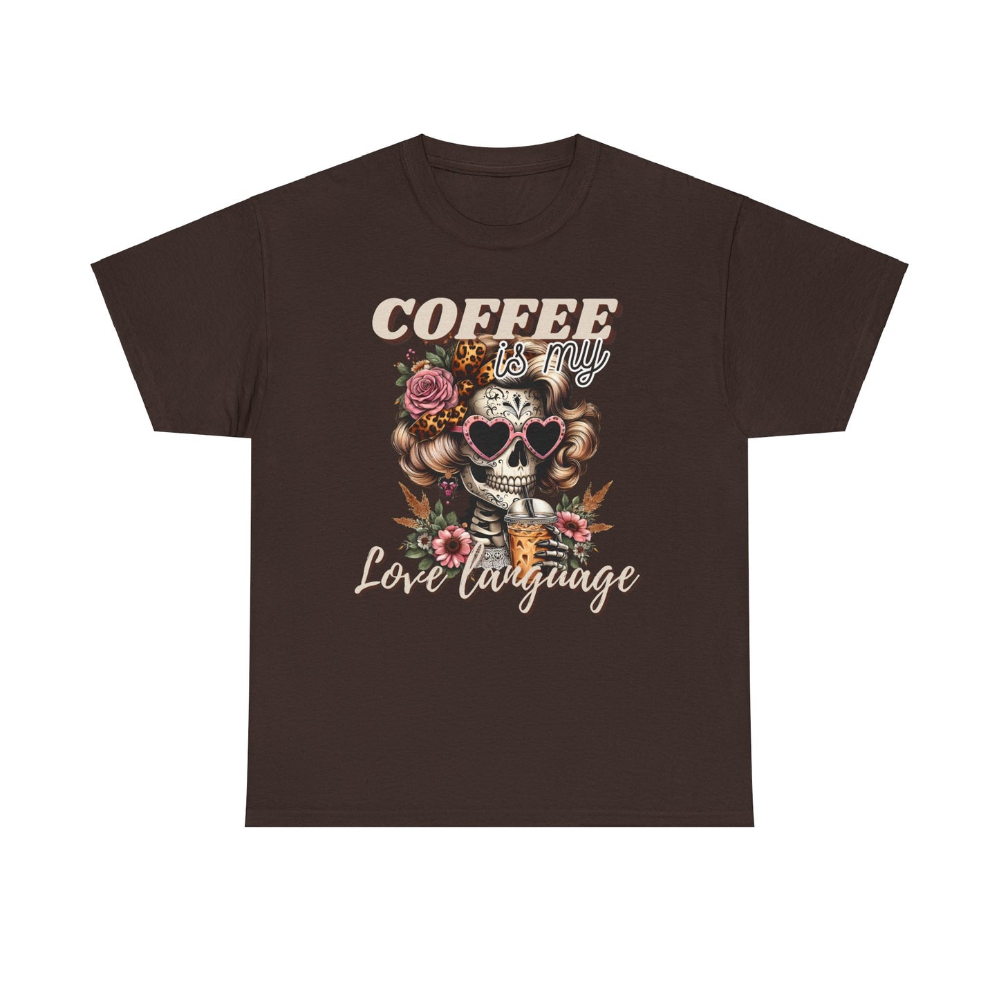 Coffee is My Love Language Unisex Heavy Cotton Tee