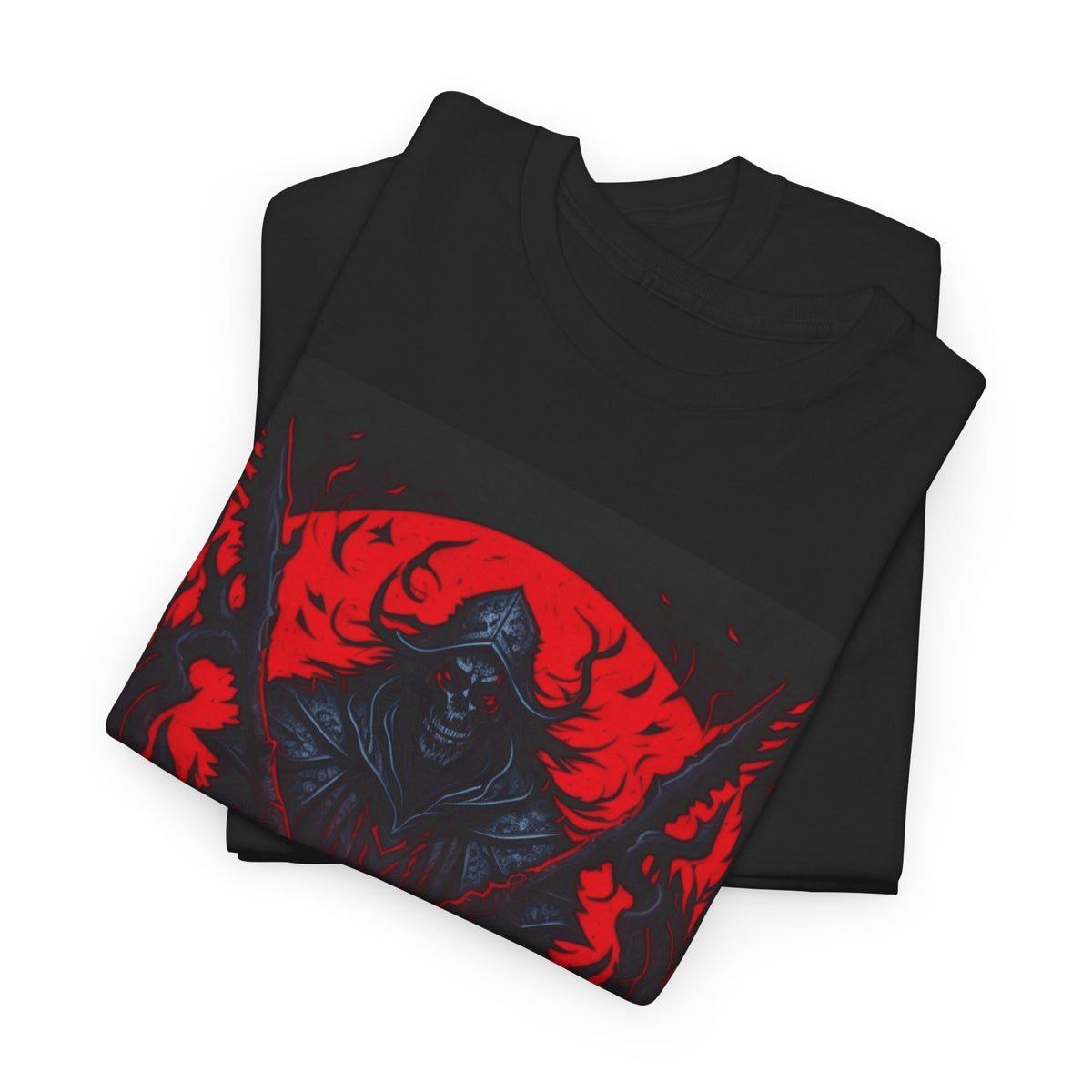 Dark Fantasy Demon Warrior Graphic T-Shirt