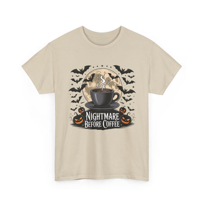 Nightmare Before Coffee Shirt, Halloween Coffee Tee, Unisex Halloween Apparel, Spooky Coffee Lovers Gift, Fun Fall T-Shirt