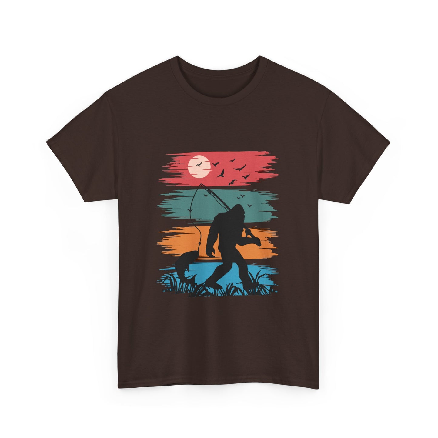Bigfoot Fishing Unisex Heavy Cotton Tee