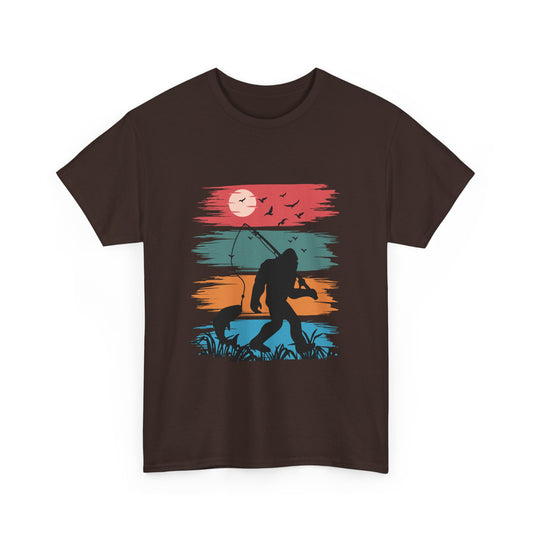 Bigfoot Fishing Unisex Heavy Cotton Tee