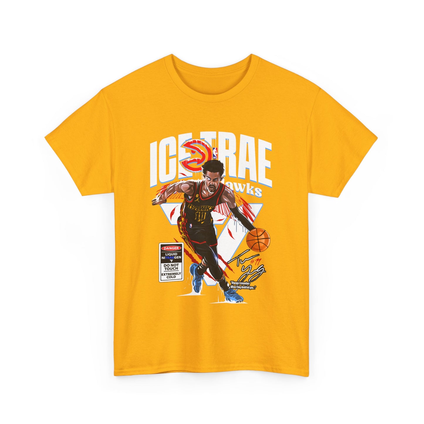 Ice Trae Young Inspired Unisex Heavy Cotton Tee, Basketball Fan Apparel, Sports Gift, Hoodie Alternative, Team Spirit Shirt