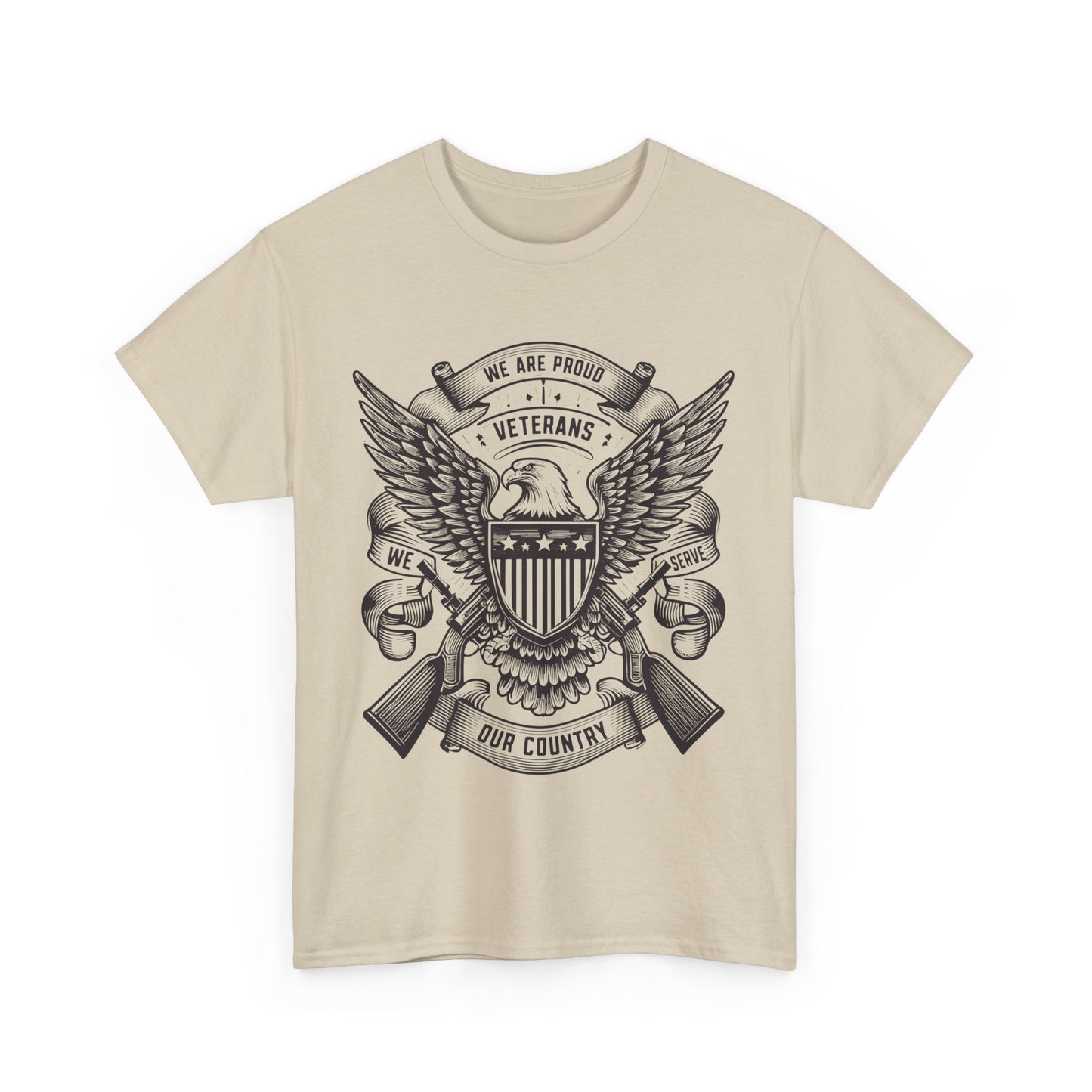Veterans Pride Unisex Heavy Cotton Tee - Honor Our Heroes T-Shirt