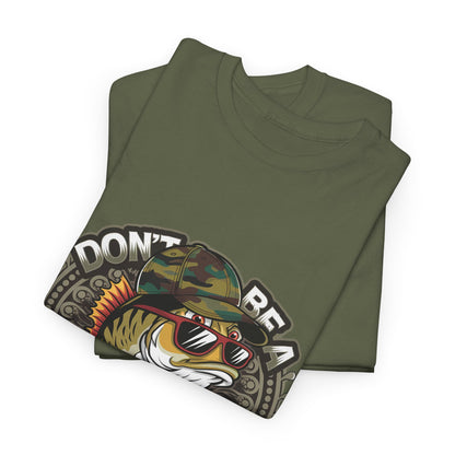 Don't Be a Basshole Unisex Heavy Cotton Tee, Funny Fishing Shirt, Gift for Anglers, Casual Wear, Father's Day Gift