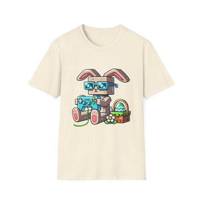 Cool MineCraft Gamer Bunny Unisex T-Shirt - Perfect for Easter and Video Game Lovers