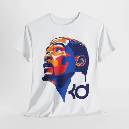 Kevin Durant KD Inspired Unisex Heavy Cotton Tee, Sports Fan Shirt, Basketball Apparel, Gift for Athletes, Streetwear Style