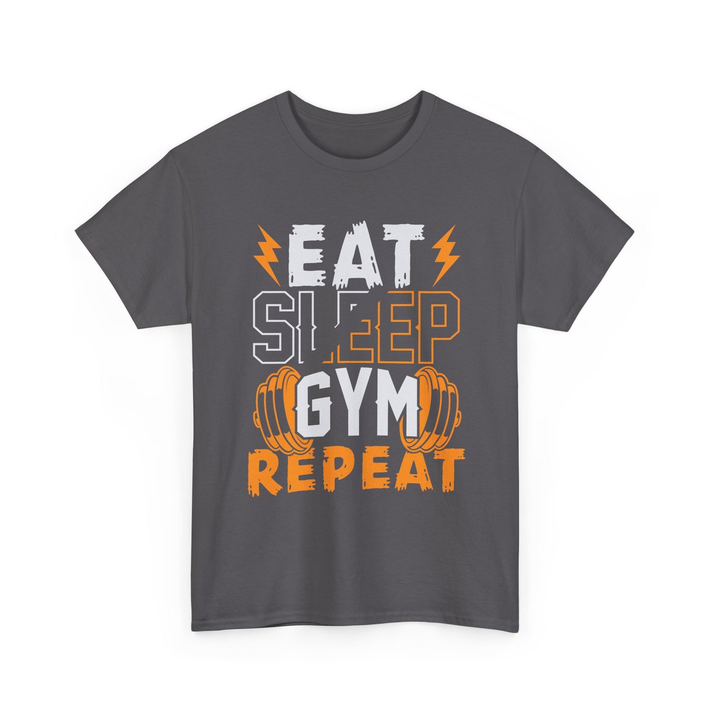 Eat Sleep Gym Repeat T-Shirt — Workout Fitness Tee for Gym Lovers