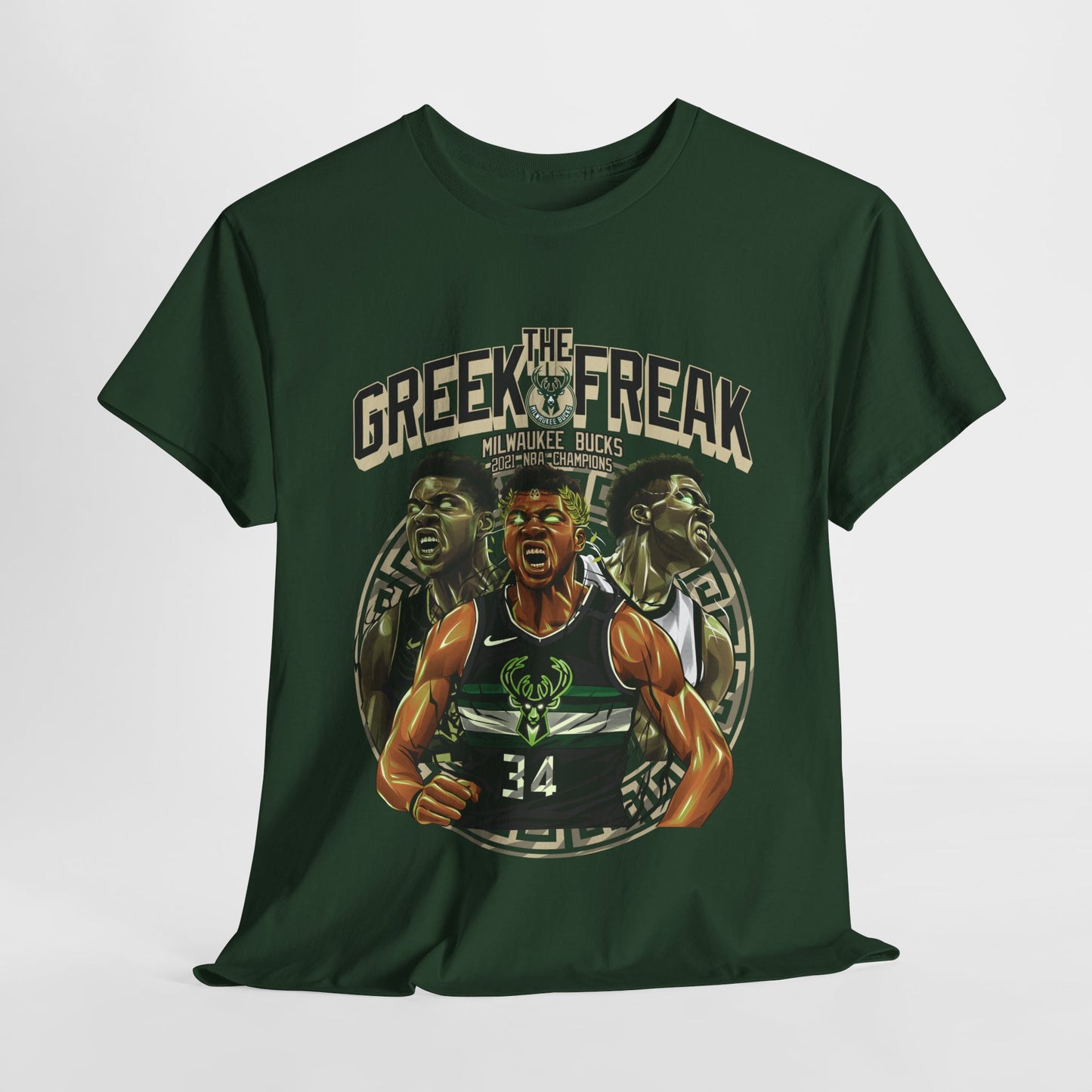 Greek Freak Unisex Heavy Cotton Tee - Perfect for Sports Fans, Casual Wear, Basketball Games, Gift for Him, Team Spirit