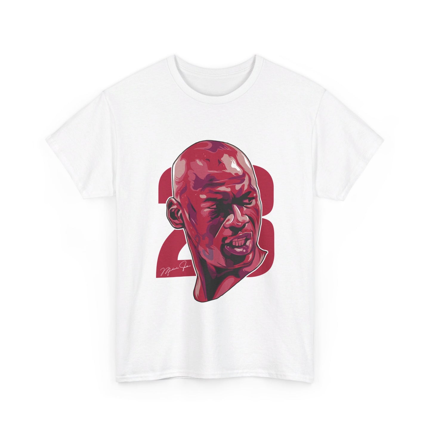 Michael Jordan Bust Art Unisex Heavy Cotton Tee