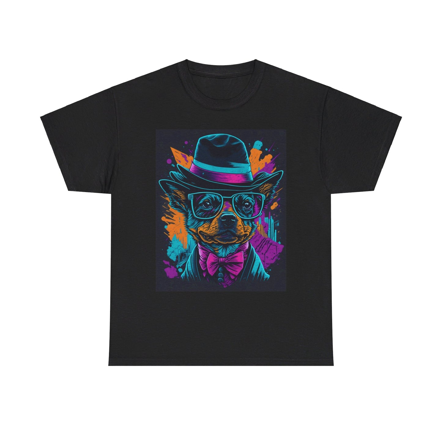 Out in the town Deco Dog Unisex Heavy Cotton Tee