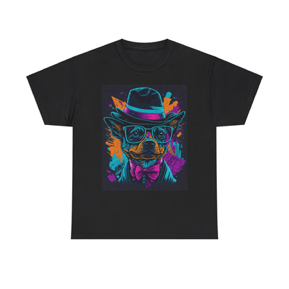 Out in the town Deco Dog Unisex Heavy Cotton Tee