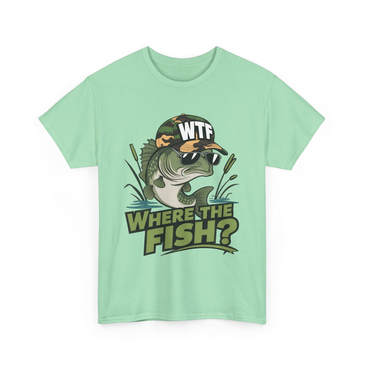 Where The Fish? Unisex Heavy Cotton Tee