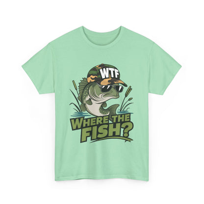Where The Fish? Unisex Heavy Cotton Tee