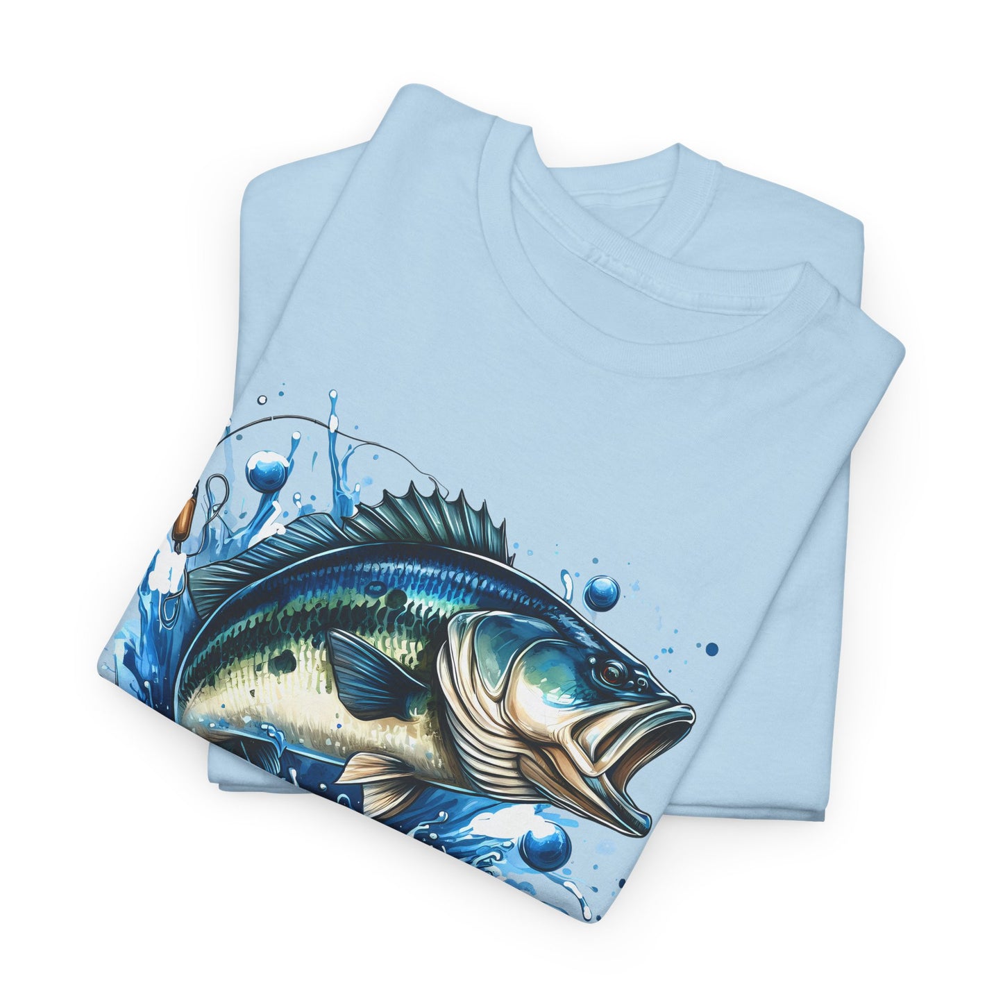 Fishing Is My Therapy Unisex Heavy Cotton Tee, Fishing Shirt, Outdoor Apparel, Gift for Fishermen, Comfortable Graphic Tee