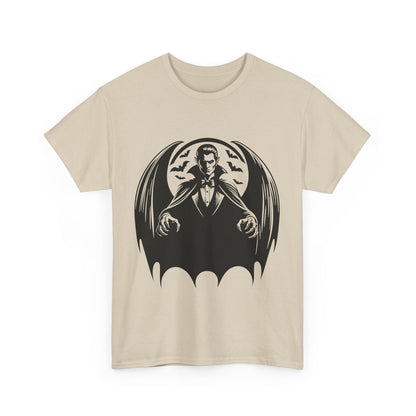 Vampire Bats Moon Unisex Heavy Cotton Tee