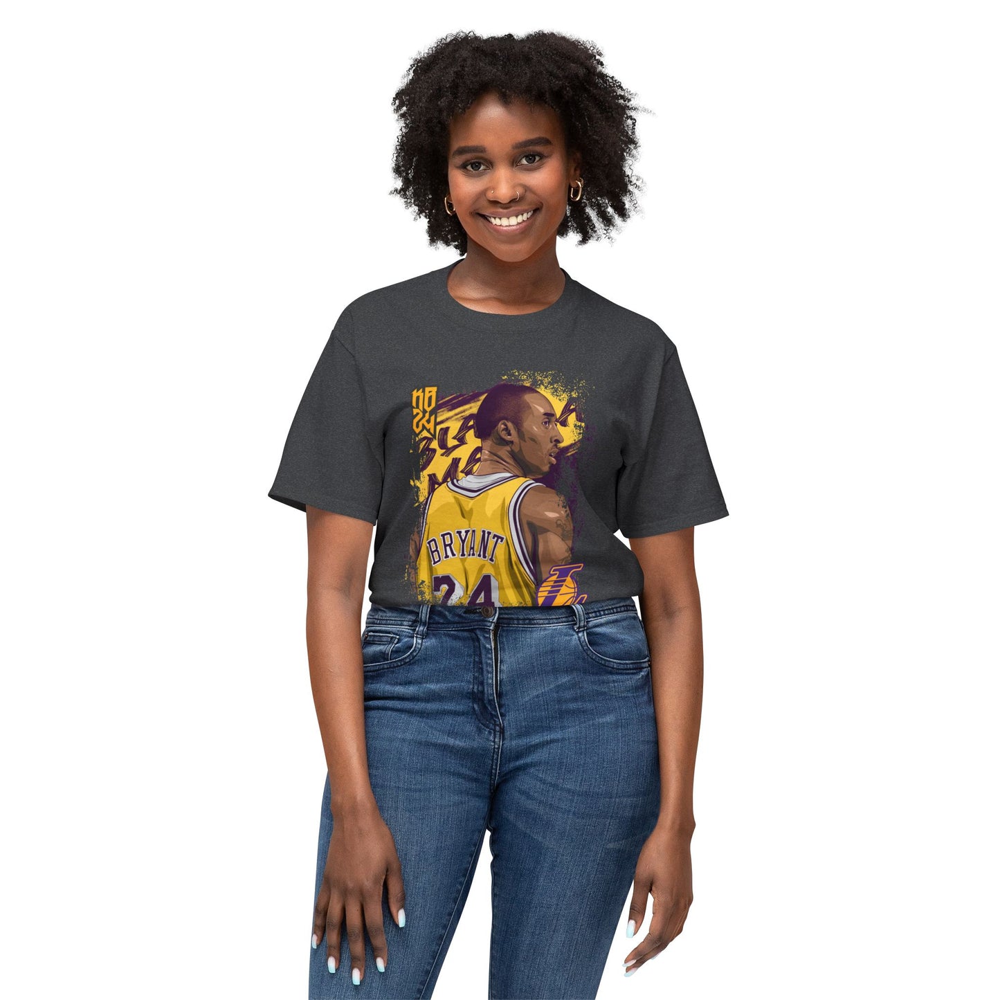 Kobe Bryant 24 Rear View Unisex HD Cotton™ T-shirt