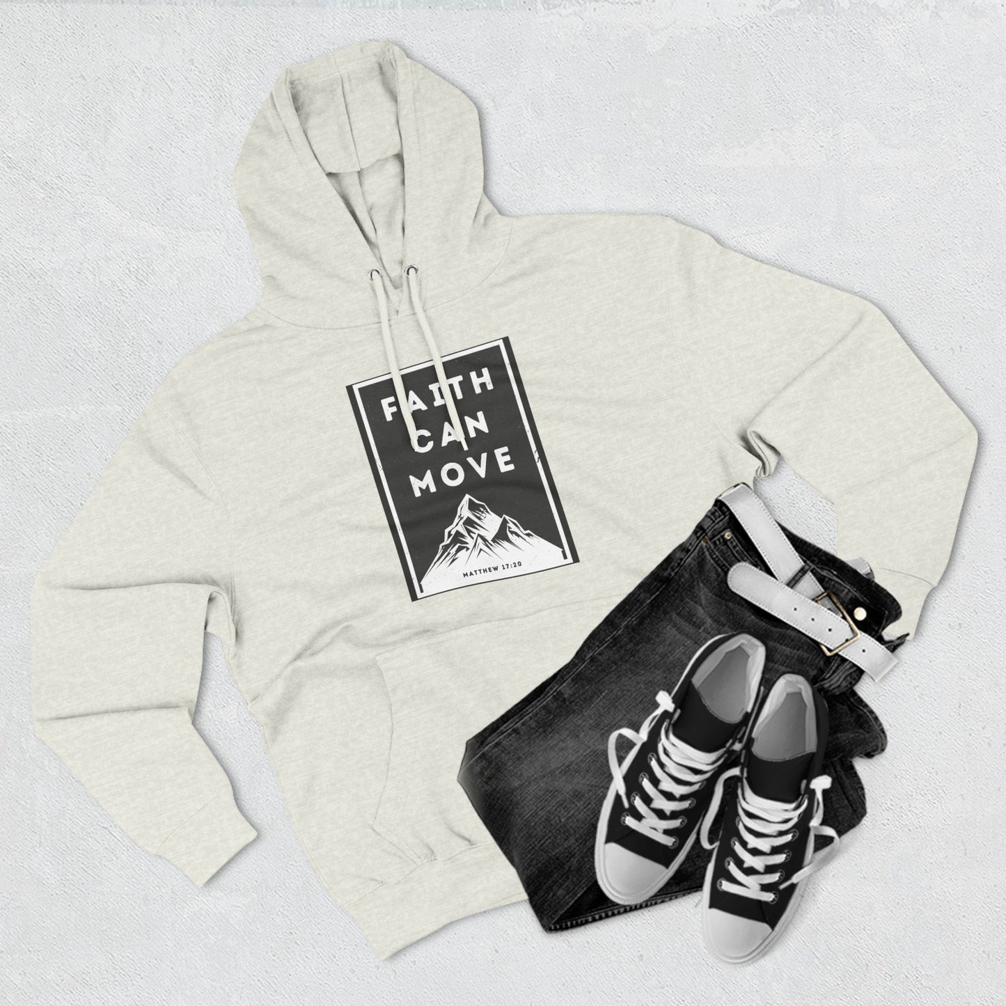 Faith Can Move Fleece Hoodie