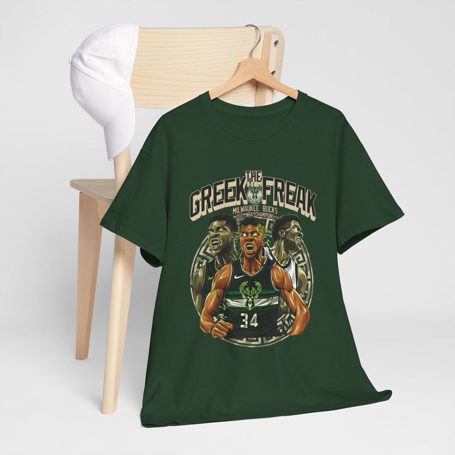 Greek Freak Unisex Heavy Cotton Tee - Perfect for Sports Fans, Casual Wear, Basketball Games, Gift for Him, Team Spirit