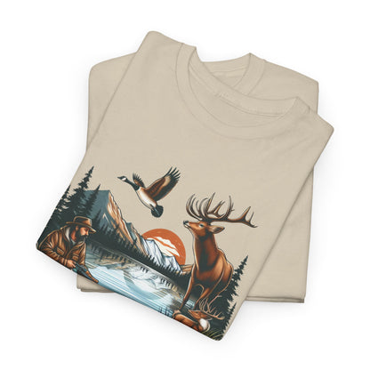 Live the Moment Unisex Heavy Cotton Tee - Outdoor Adventure Shirt