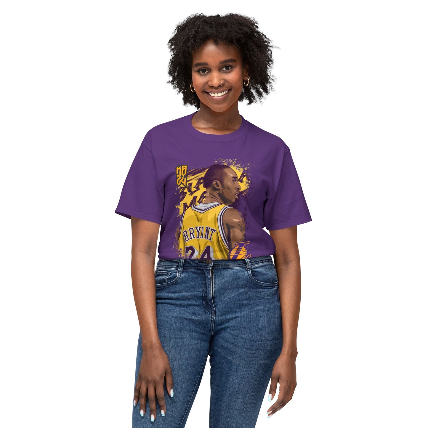 Kobe Bryant 24 Rear View Unisex HD Cotton™ T-shirt