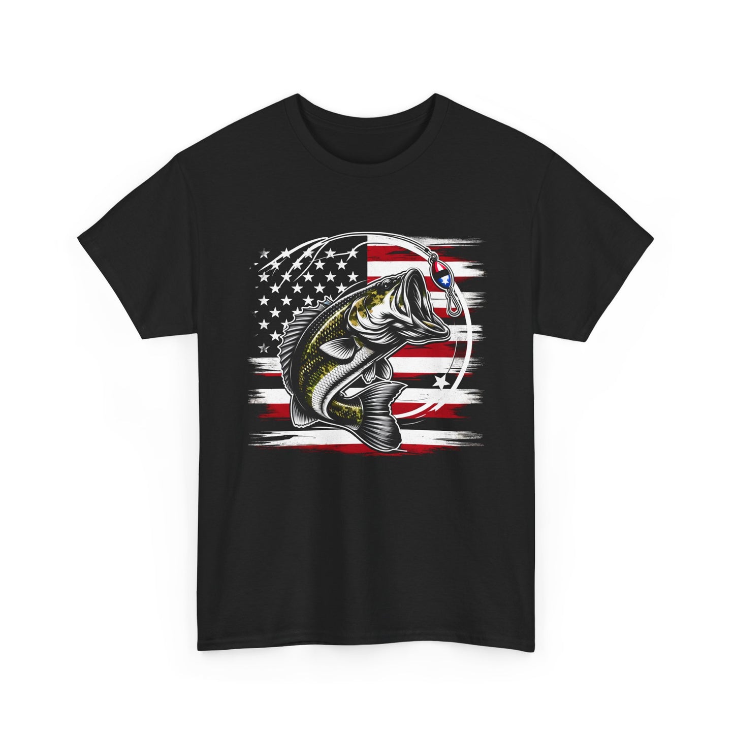 American Bass Angler Unisex Heavy Cotton Tee