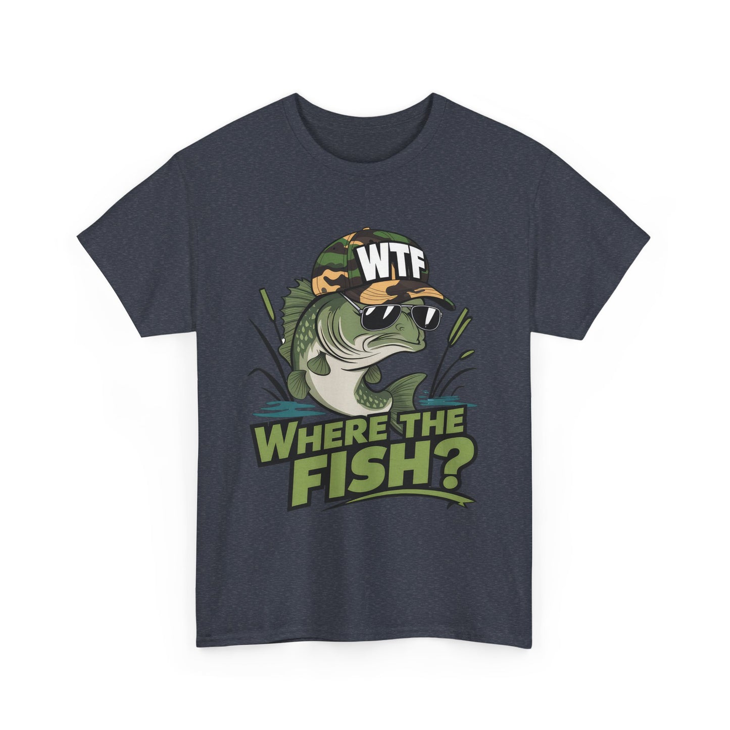 Where The Fish? Unisex Heavy Cotton Tee