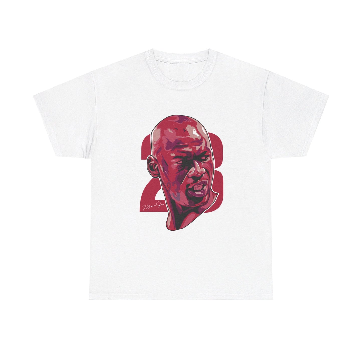 Michael Jordan Bust Art Unisex Heavy Cotton Tee