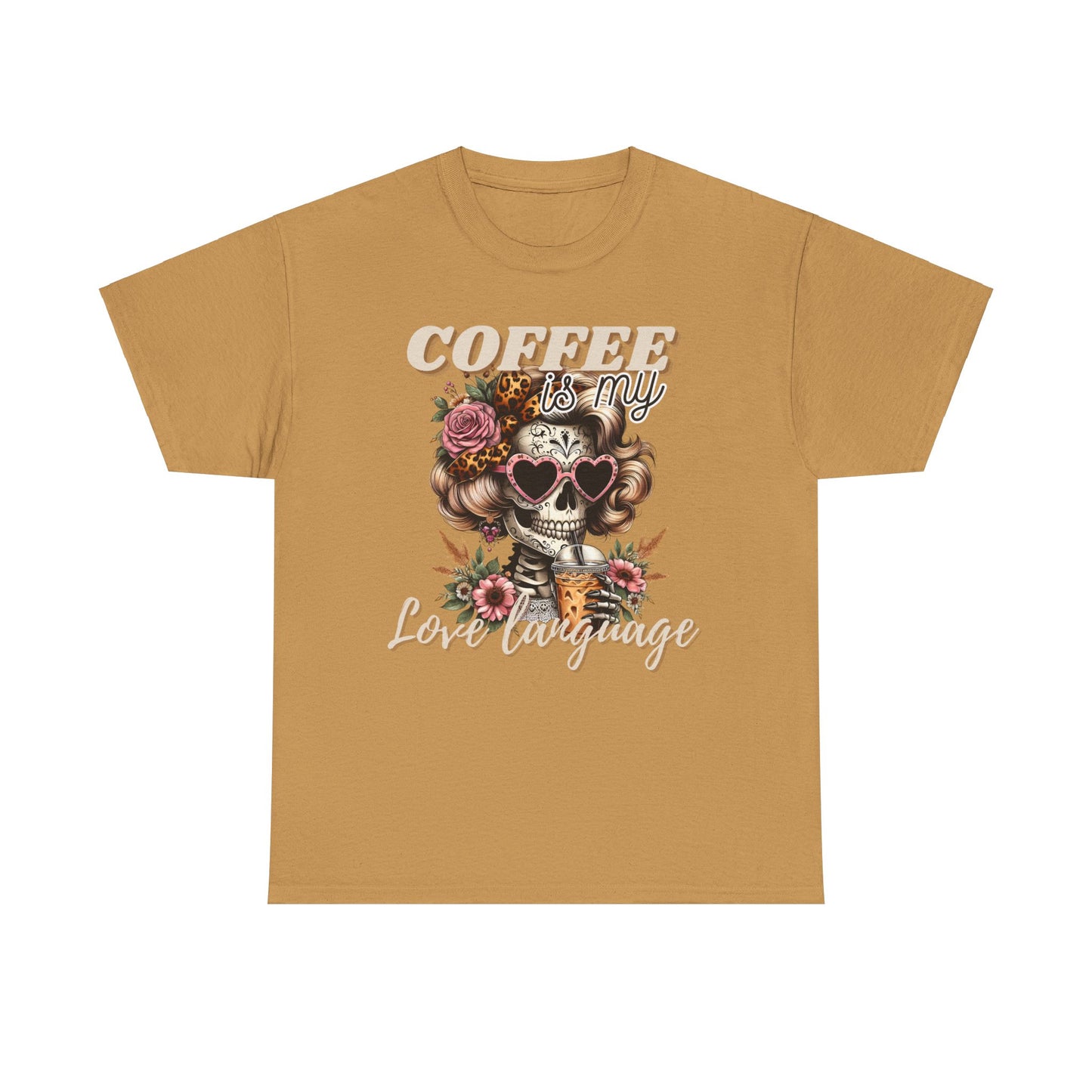 Coffee is My Love Language Unisex Heavy Cotton Tee