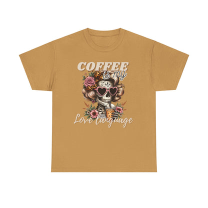 Coffee is My Love Language Unisex Heavy Cotton Tee