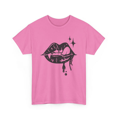 Vampire Sassy Lips Unisex Heavy Cotton Tee