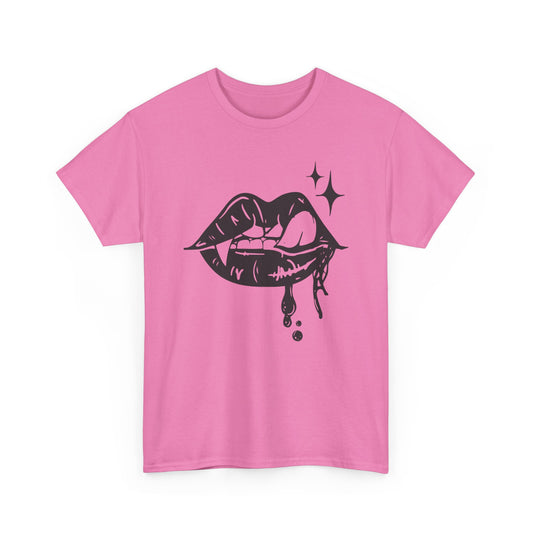 Vampire Sassy Lips Unisex Heavy Cotton Tee