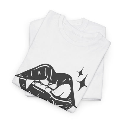 Vampire Sassy Lips Unisex Heavy Cotton Tee