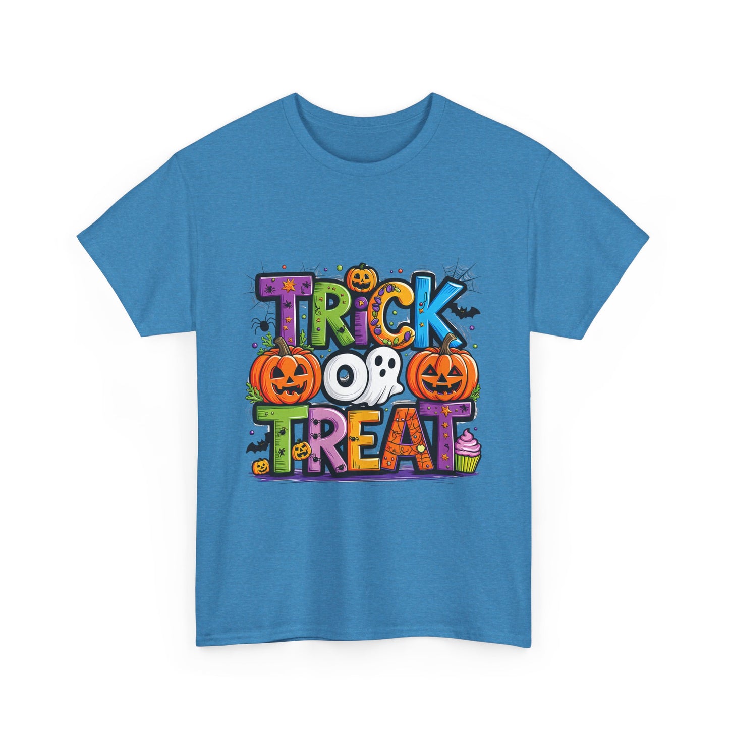 Trick Or Treat Halloween Unisex Heavy Cotton Tee
