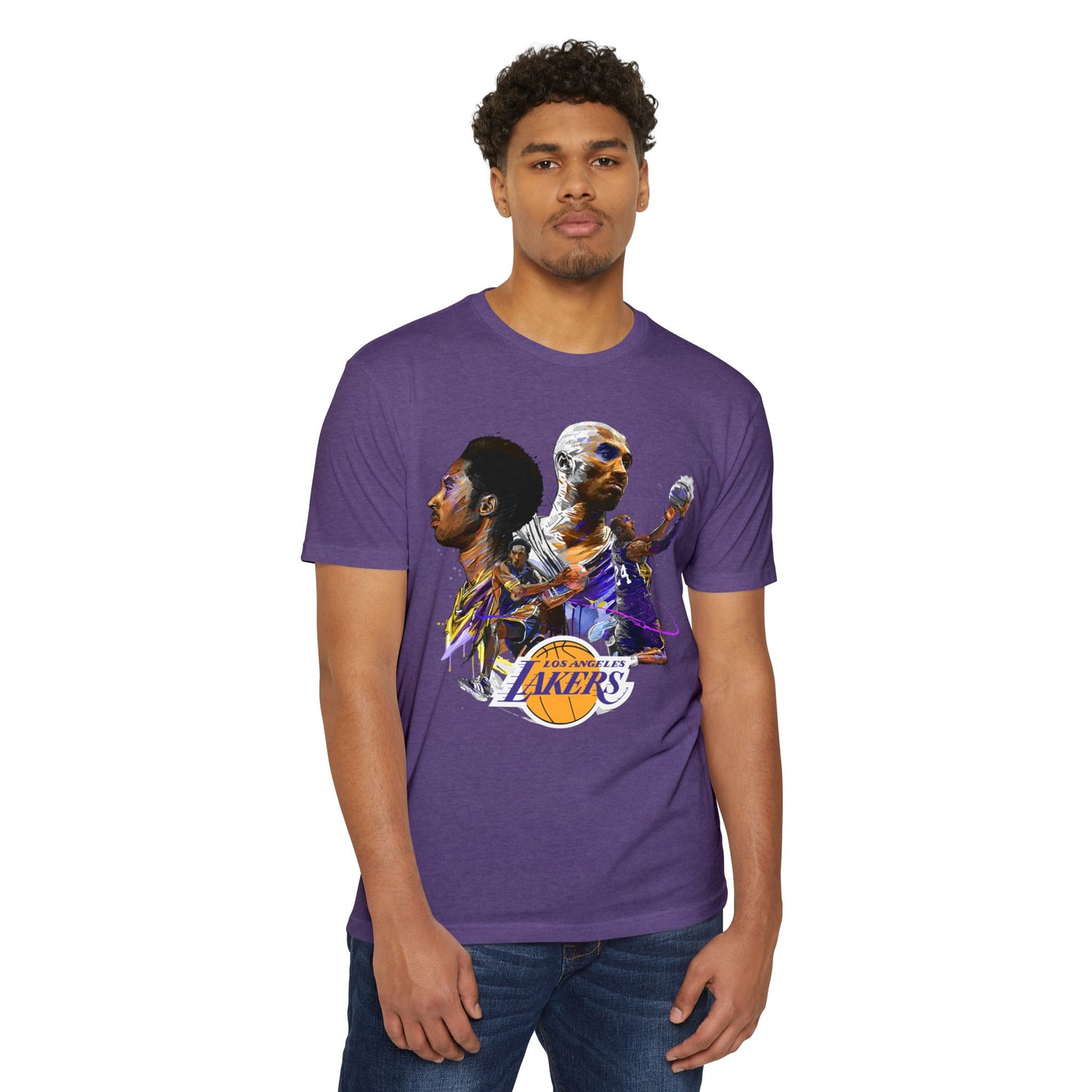 Kobe Bryant Triple Mural Unisex CVC Jersey T-shirt