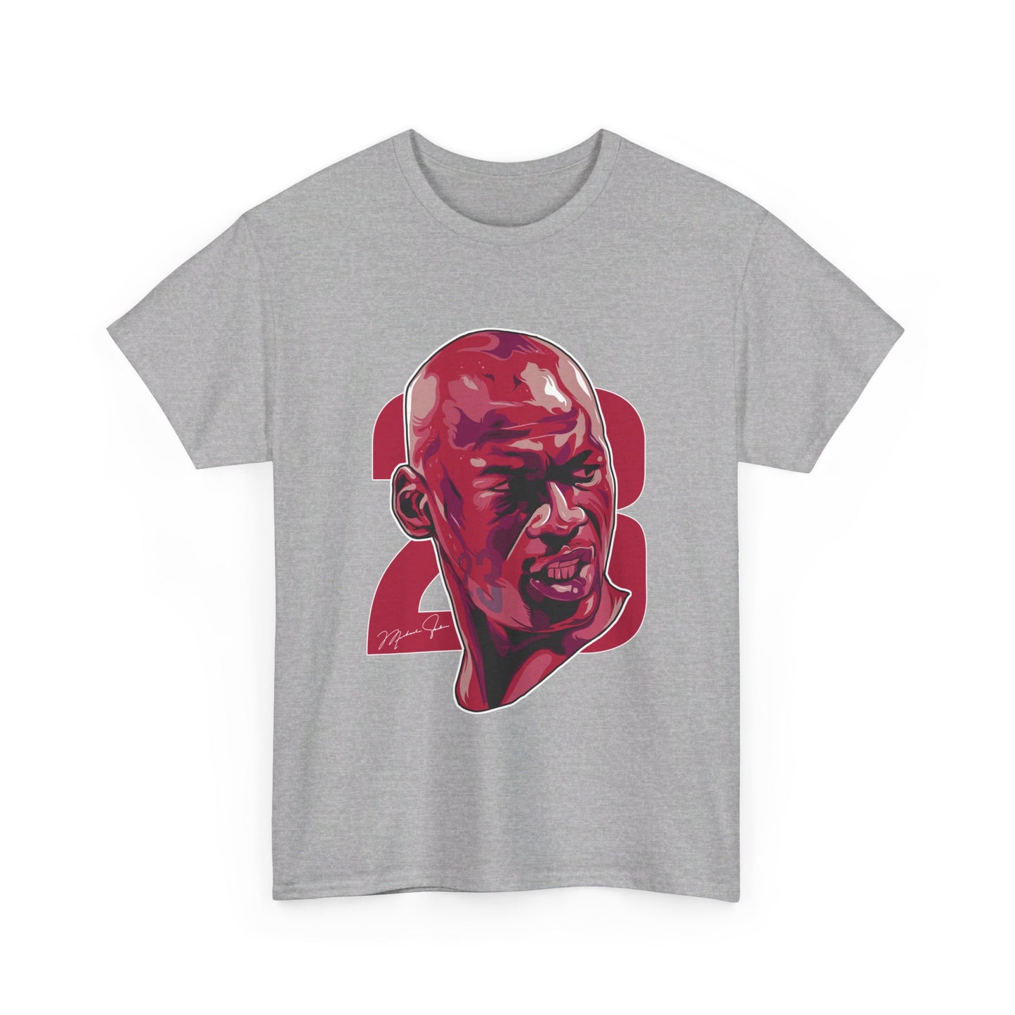 Michael Jordan Bust Art Unisex Heavy Cotton Tee