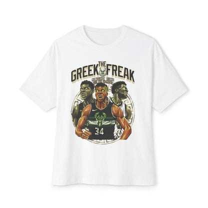 Giannis Antetokounmpo Greek Freak Unisex Oversized Boxy Tee