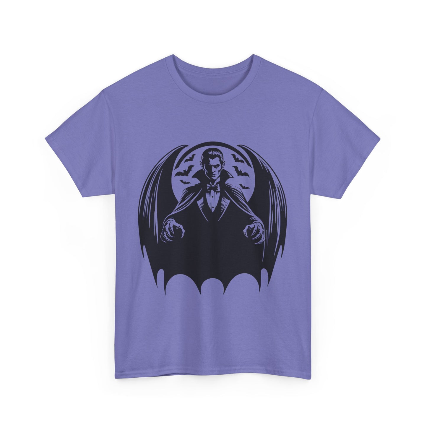 Vampire Bats Moon Unisex Heavy Cotton Tee