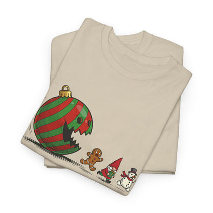 Christmas Pacman Cookie Crew T-Shirt