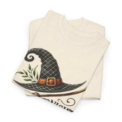 Tonight We Fly Halloween Witch Tee, Unisex Heavy Cotton T-Shirt, Spooky Shirt, Witchy Apparel, Fall Fashion, Tonight We Fly Shirt
