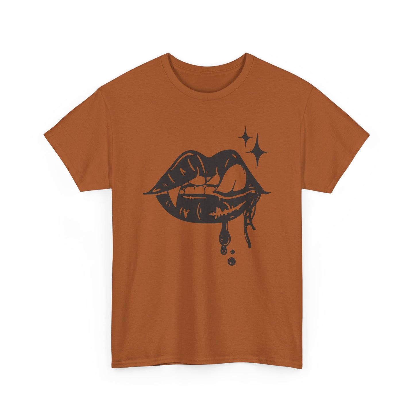 Vampire Sassy Lips Unisex Heavy Cotton Tee