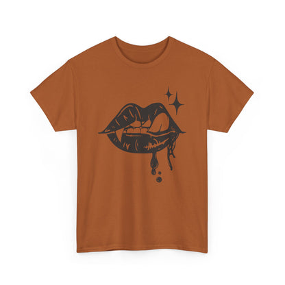 Vampire Sassy Lips Unisex Heavy Cotton Tee