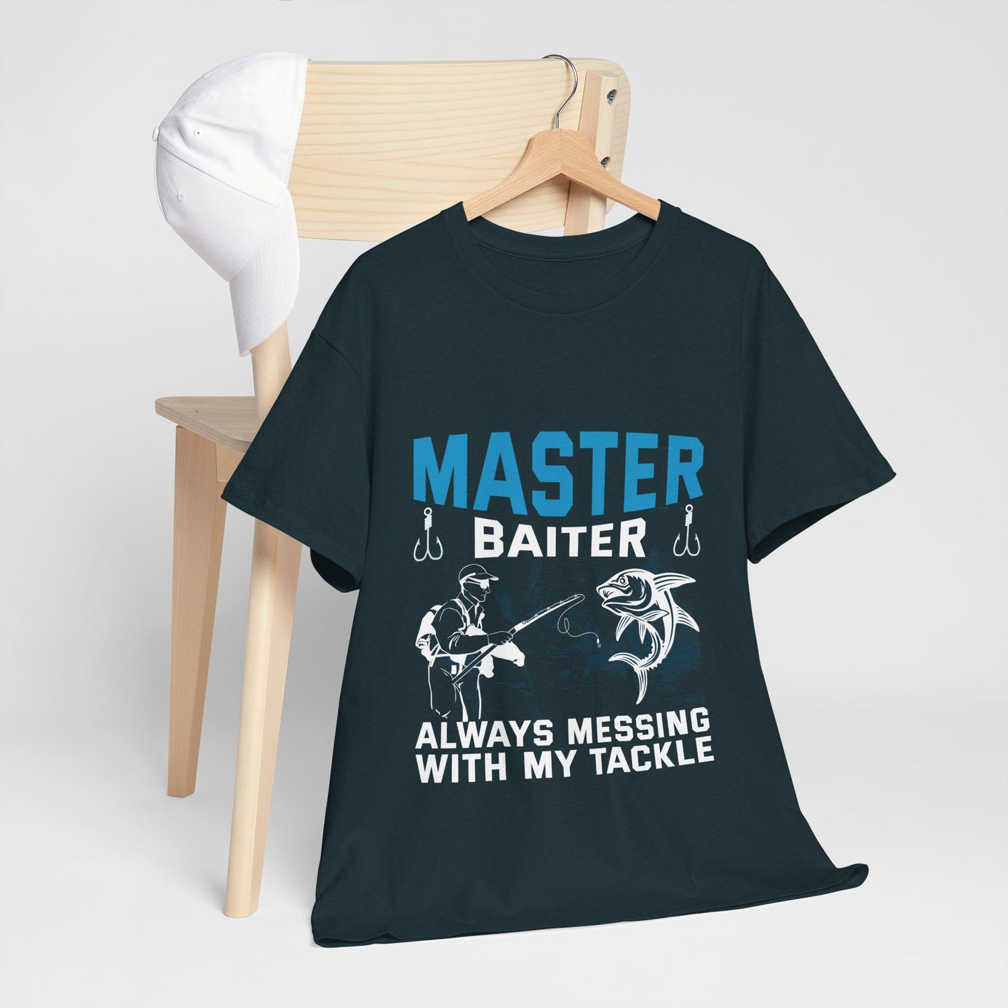 Master Baiter Always Messing With My Tackle Unisex Heavy Cotton Tee