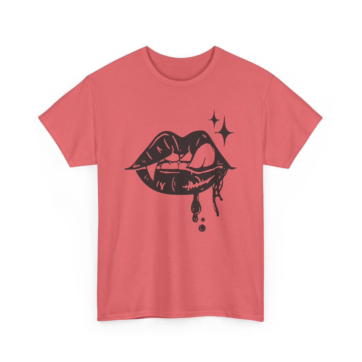 Vampire Sassy Lips Unisex Heavy Cotton Tee