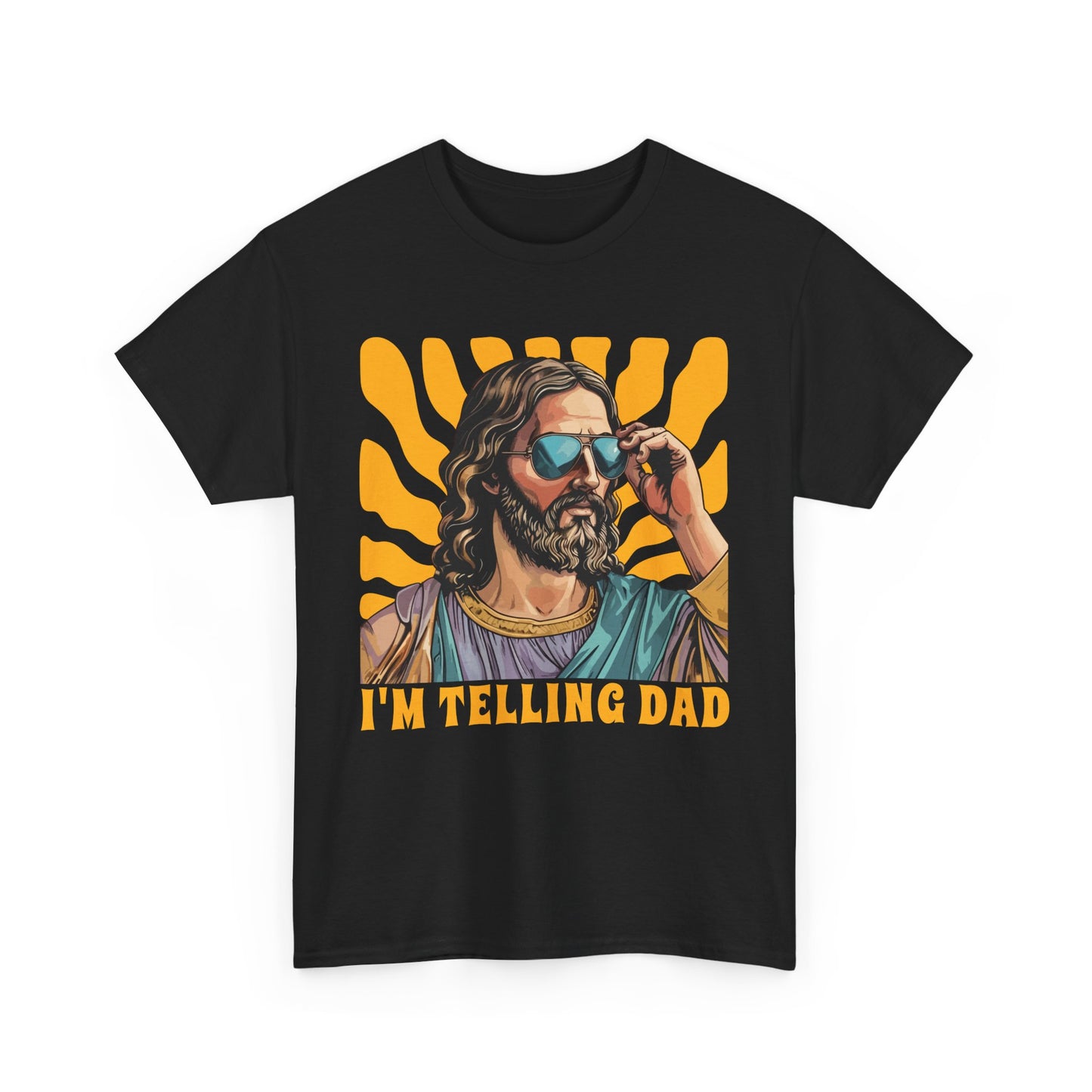 Jesus Dad Joke Unisex Heavy Cotton Tee, Funny T-Shirt for Dads, Gift for Father's Day, Dad Humor Shirt, Cool Graphic Tee