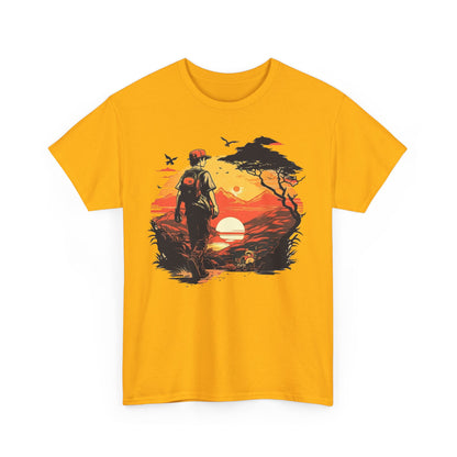 Sunset Hike Walk Unisex Heavy Cotton Tee