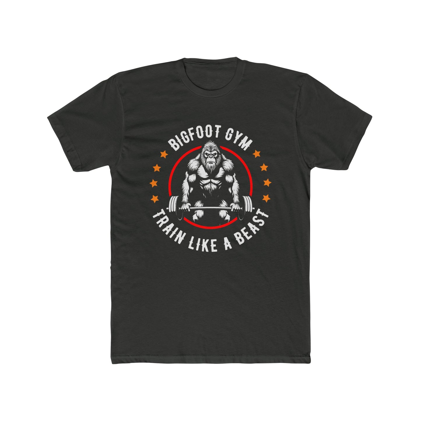 BigFoot Gym Train Like A Beast Unisex Cotton Crew Tee