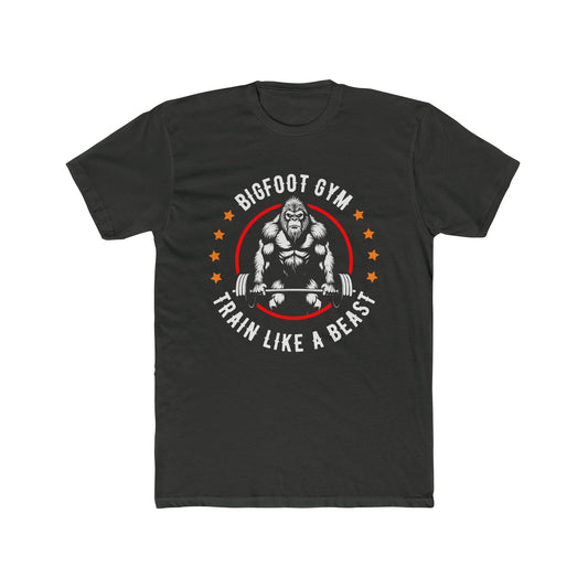 BigFoot Gym Train Like A Beast Unisex Cotton Crew Tee