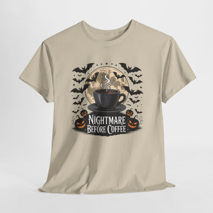 Nightmare Before Coffee Shirt, Halloween Coffee Tee, Unisex Halloween Apparel, Spooky Coffee Lovers Gift, Fun Fall T-Shirt